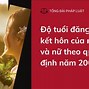 Quy Định Tuổi Kết Hôn