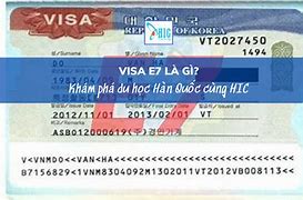 Visa E7 S Hàn Quốc